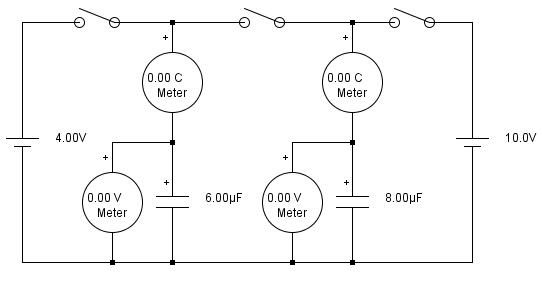 Two Uncharged Capacitors